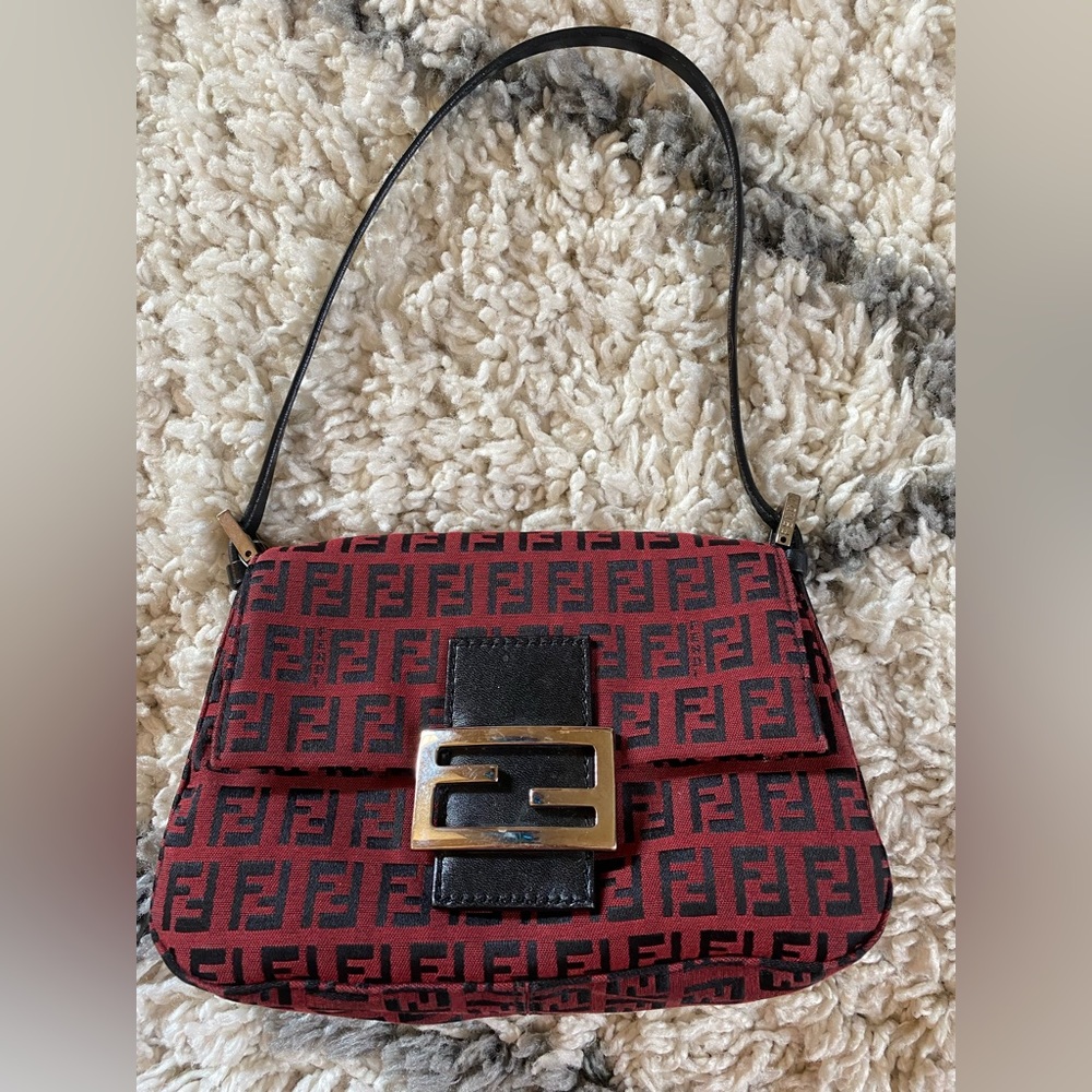 Fendi Monogram Zucca Shoulder Bag